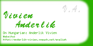vivien anderlik business card
